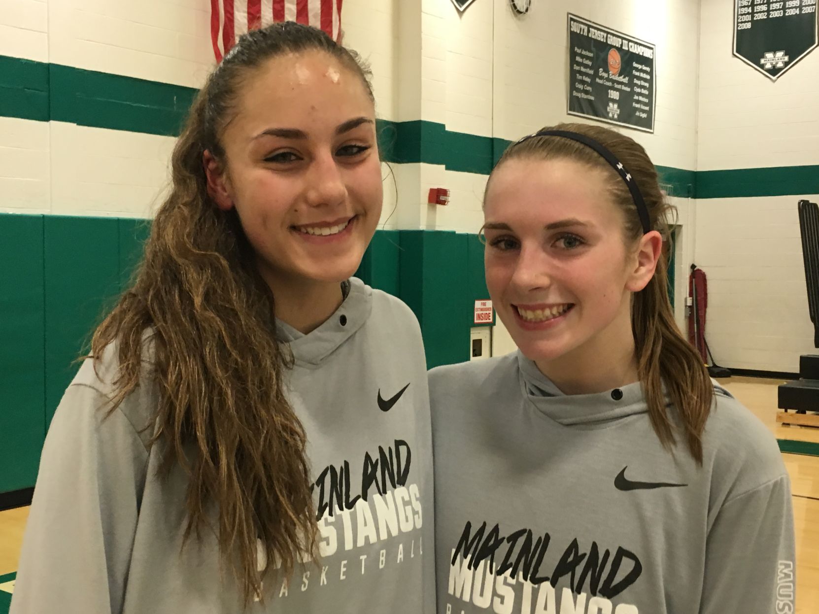 Mainland's Kylee Watson and Gabby Boggs